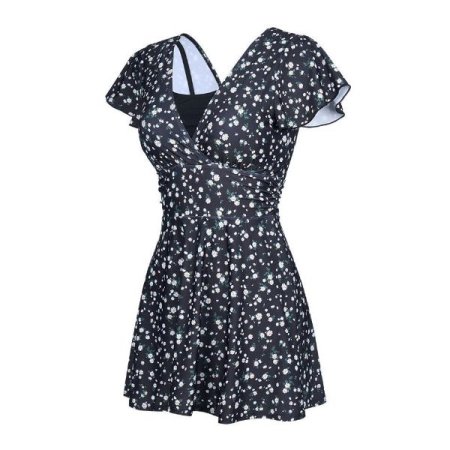 여성 플라워 스파 모노키니 