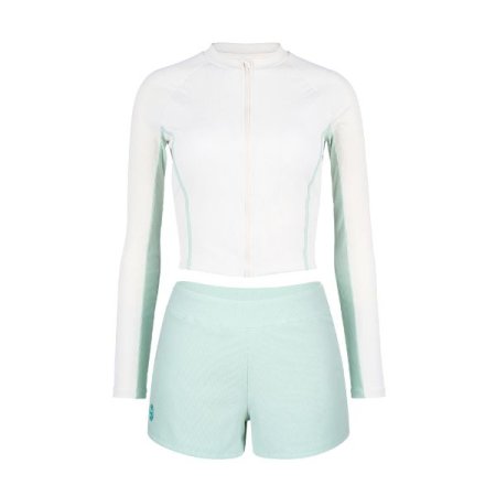 여성 파스텔 집업레쉬가드세트