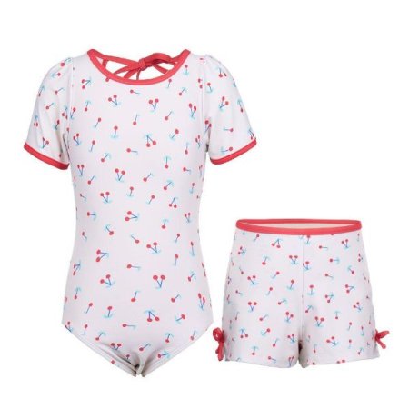 여아동 체리팬츠 원피스수영복 세트