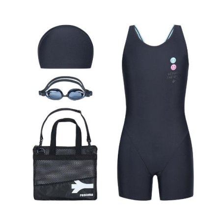 여아동스마일수영 수경수모가방 4 세트