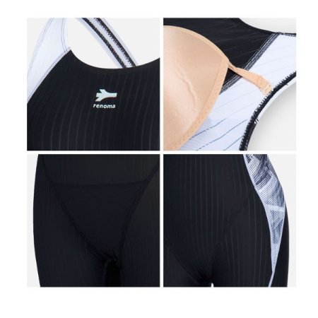 여성 믹스 X백 4부 반신수영복