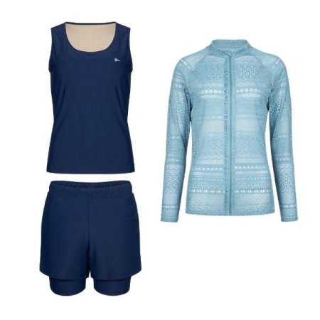 여성 레이스집업 내장캡나시 세트