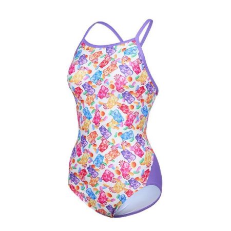 여성 젤리베어 더블 X백스트랩 수영복
