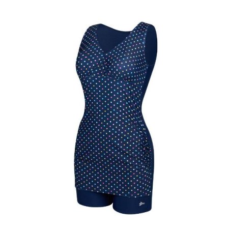 여성 도트  아쿠아 스파 2부수영복