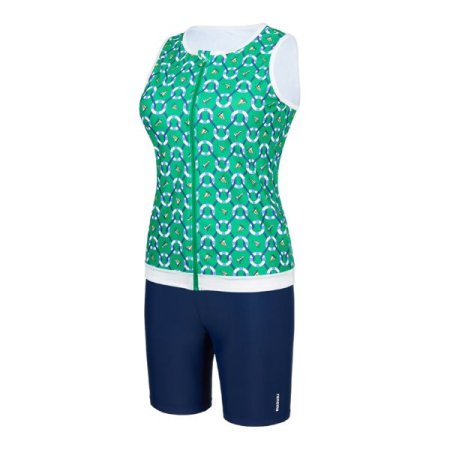 여성 아쿠아내장캡 나시 집업 바지세트