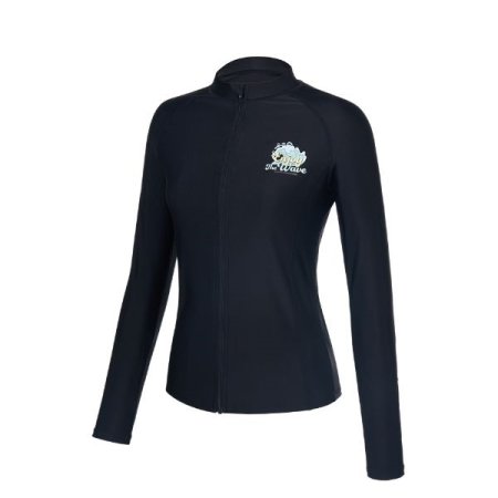 여성 인조이 집엽 레쉬가드