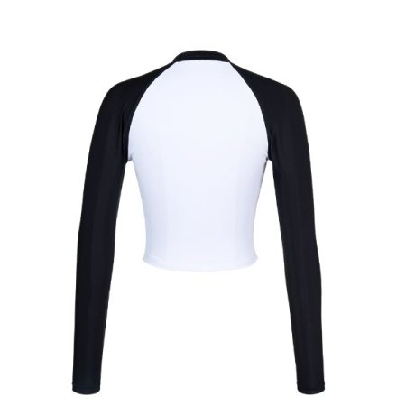 여성 크롭 내장컵 레쉬가드