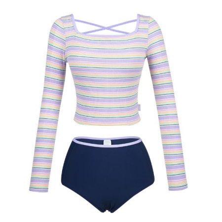 여성 스트라이프 롱슬리브탑  펜티