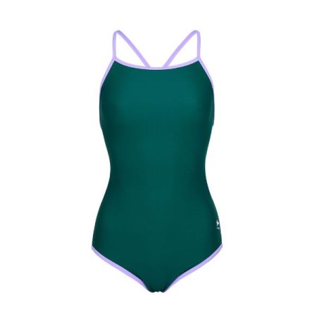 여성 백라인 스트랩 원피스수영복