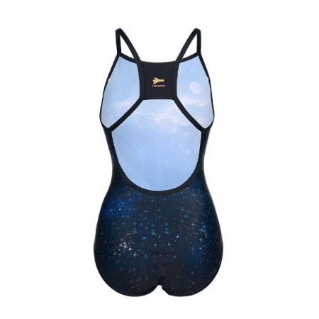 여성 포일 웨일 스트랩 원피스수영복