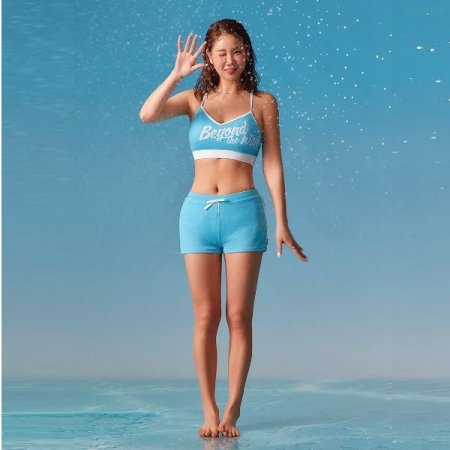 여성 빅로고 스포티 투피스