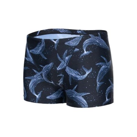 남성 포일 웨일 숏사각수영복