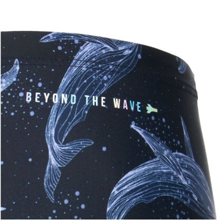 남성 포일 웨일 숏사각수영복