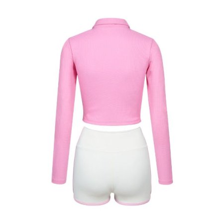 여성 투웨이하프반집업레쉬가드세트