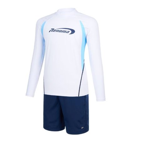 남성 솔리드 레쉬가드 상하 세트