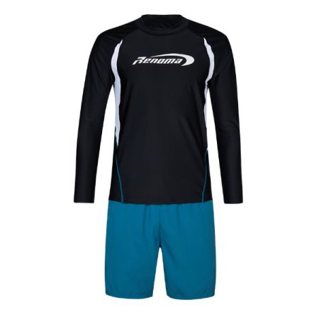 남성 솔리드 레쉬가드 상하 세트