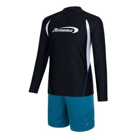 남성 솔리드 레쉬가드 상하 세트