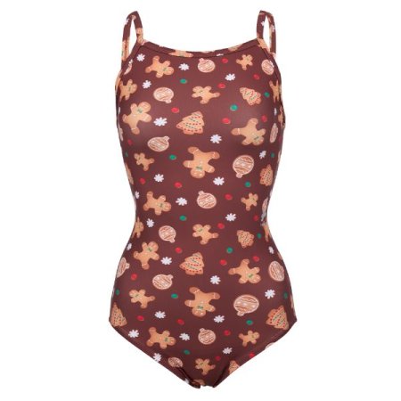 여성쿠키 U백 스트랩 원피스수영복