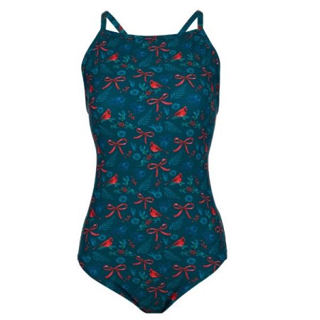 여성 홀리데이 더블X백 스트랩 수영복