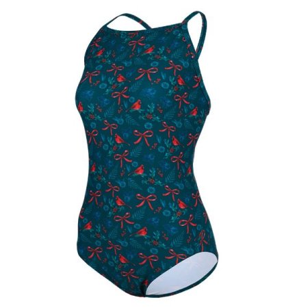 여성 홀리데이 더블X백 스트랩 수영복