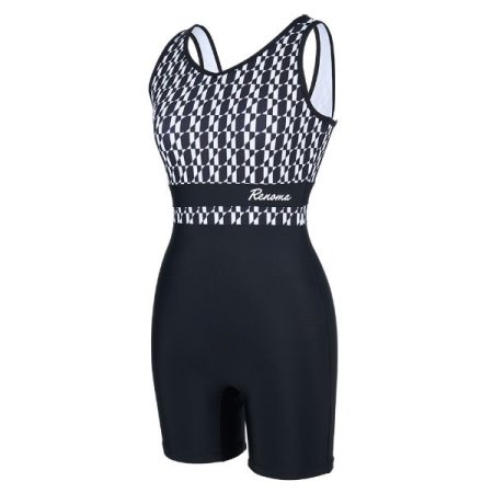 여성 지오메트릭 3부 U백수영복