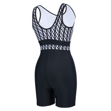 여성 지오메트릭 3부 U백수영복