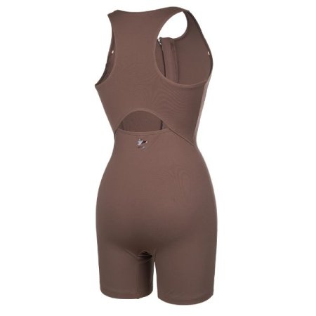 여성 심플 지퍼 3부반신수영복