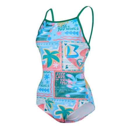 여성 모노 U백 실내수영복