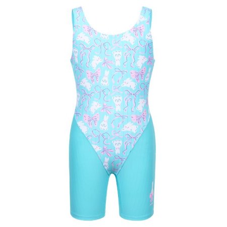 여아동 U백 토끼 3부반신 수영복