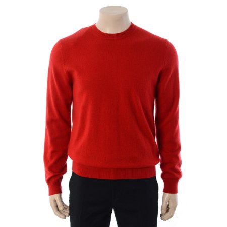 캐시머어 100 라운드넥 긴소매 니트