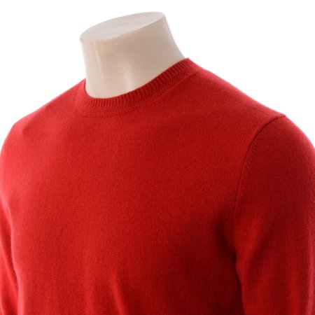 캐시머어 100 라운드넥 긴소매 니트