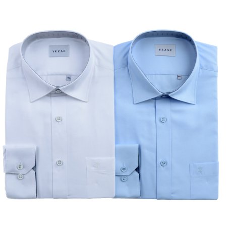 배색카라 면혼방 솔리드 일반핏 긴소매