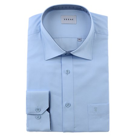 배색카라 면혼방 솔리드 일반핏 긴소매