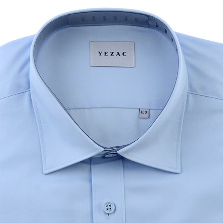 배색카라 면혼방 솔리드 일반핏 긴소매