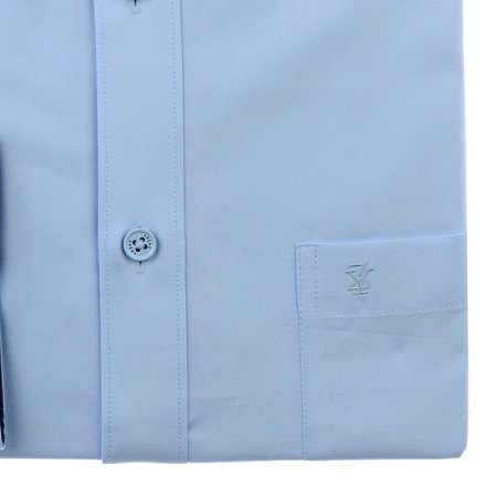 배색카라 면혼방 솔리드 일반핏 긴소매