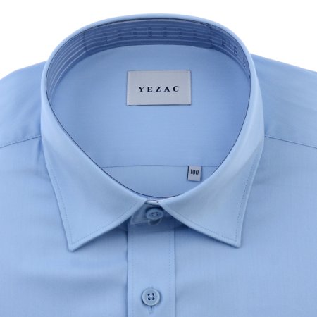 배색카라 스트레치 솔리드 일반핏긴소매