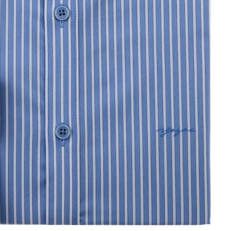 스트레치 스트라이프 슬림핏 긴소매