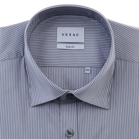 스트레치 스트라이프 슬림핏 긴소매