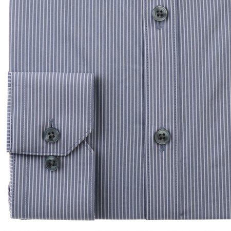 스트레치 스트라이프 슬림핏 긴소매