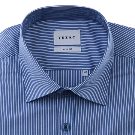 스트레치 스트라이프 슬림핏 긴소매