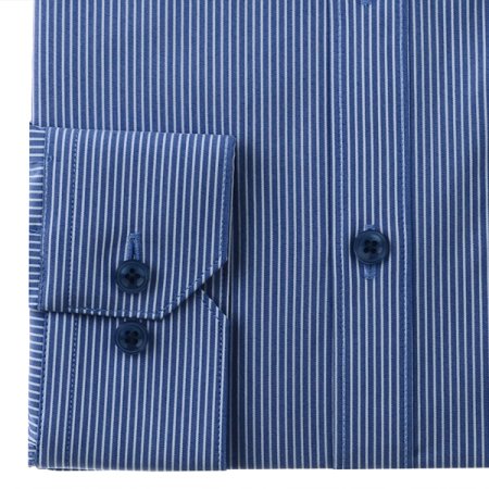 스트레치 스트라이프 슬림핏 긴소매