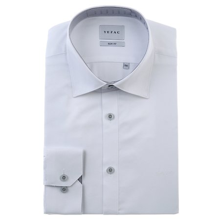 배색카라 면혼방 솔리드 슬림핏 긴소매