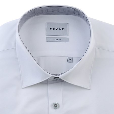 배색카라 면혼방 솔리드 슬림핏 긴소매