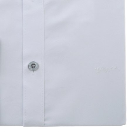 배색카라 면혼방 솔리드 슬림핏 긴소매