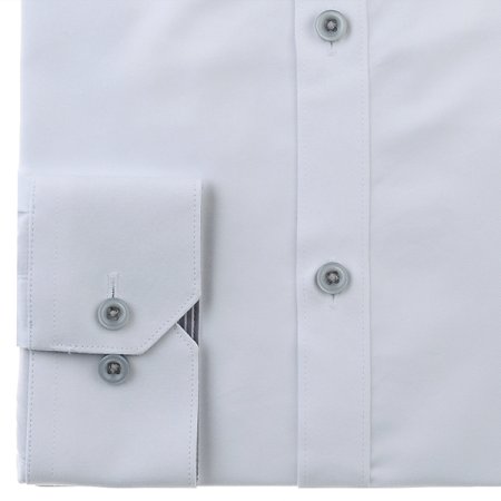 배색카라 면혼방 솔리드 슬림핏 긴소매