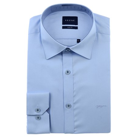 배색카라 면혼방 솔리드 슬림핏 긴소매