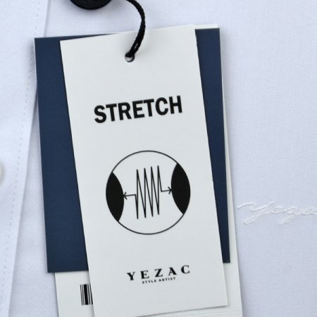 자수포인트 스트레치솔리드 슬림핏긴소매