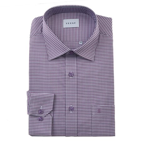 면혼방 스트레치 체크 일반핏 긴소매