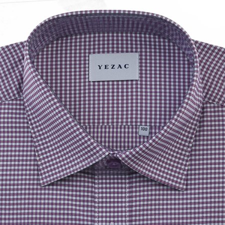 면혼방 스트레치 체크 일반핏 긴소매