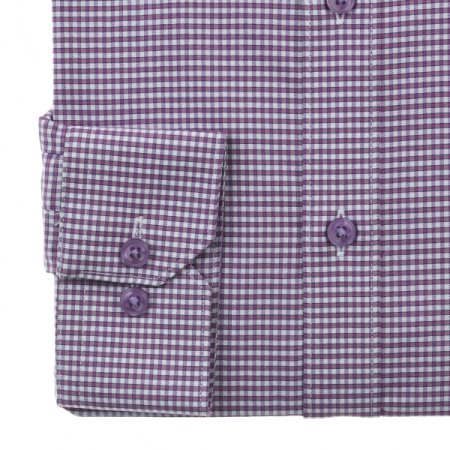 면혼방 스트레치 체크 일반핏 긴소매